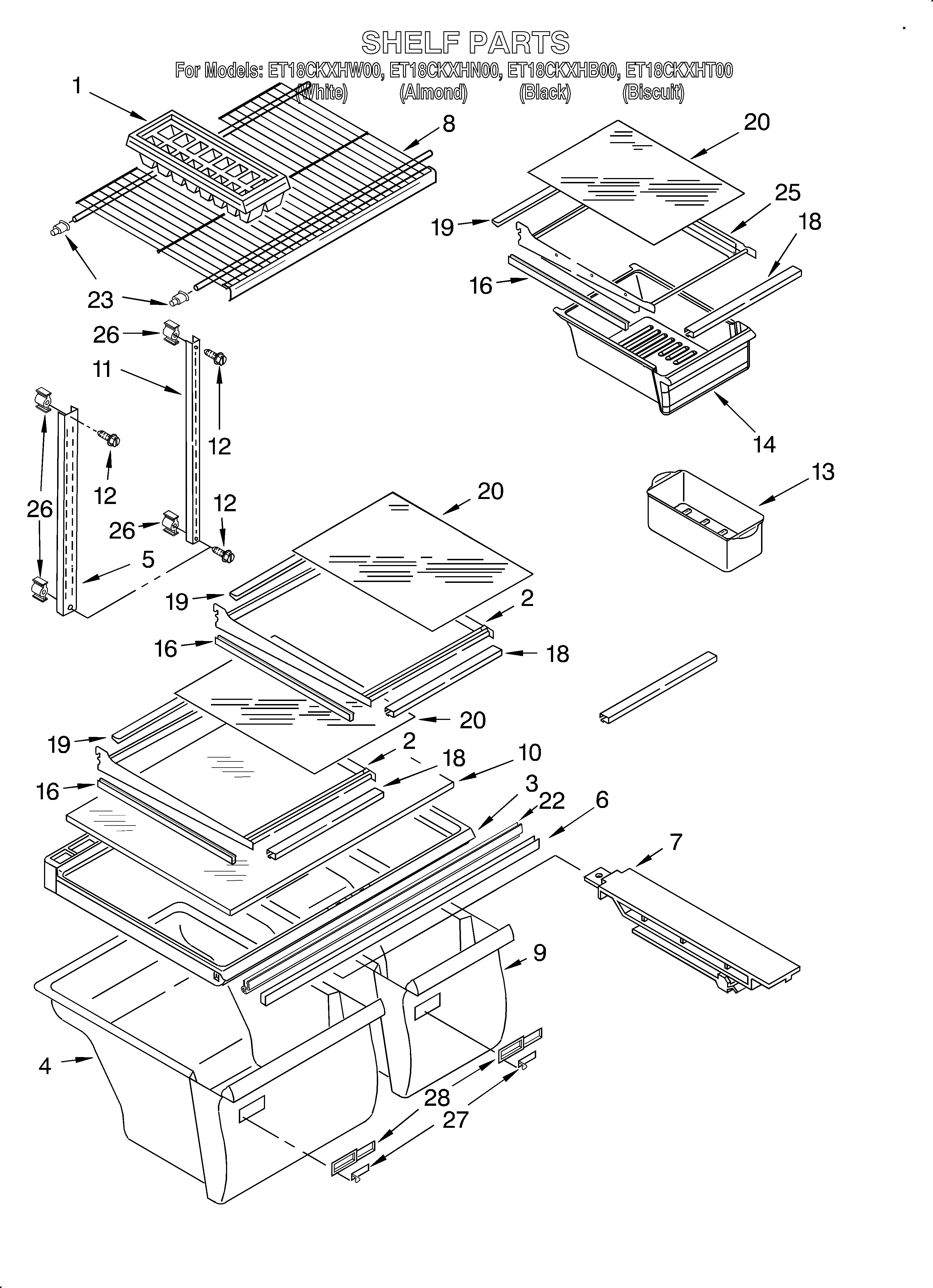 Shelf/lit/optional