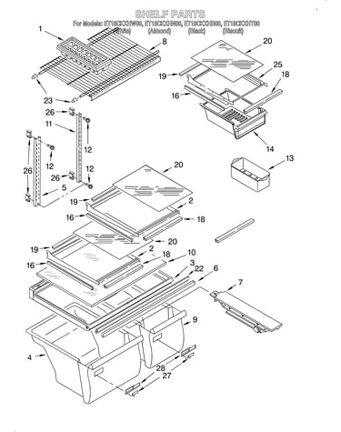 Shelf/lit/optional