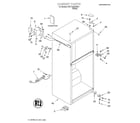 Whirlpool 3VET16GKGW01 cabinet/literature diagram