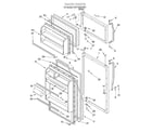 Whirlpool 3VET16GKGW01 door diagram