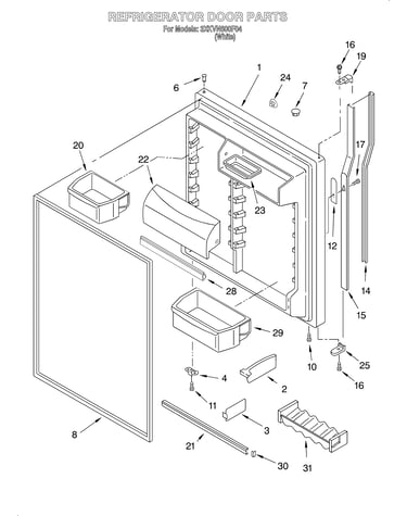 Refrigerator door