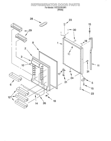 Refrigerator door