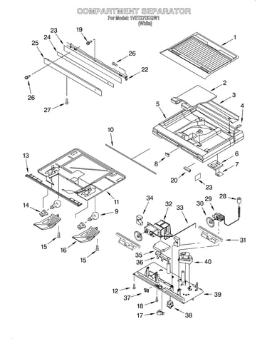 Compartment separator/optional