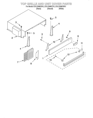Top grille and unit cover