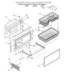 Freezer door and basket