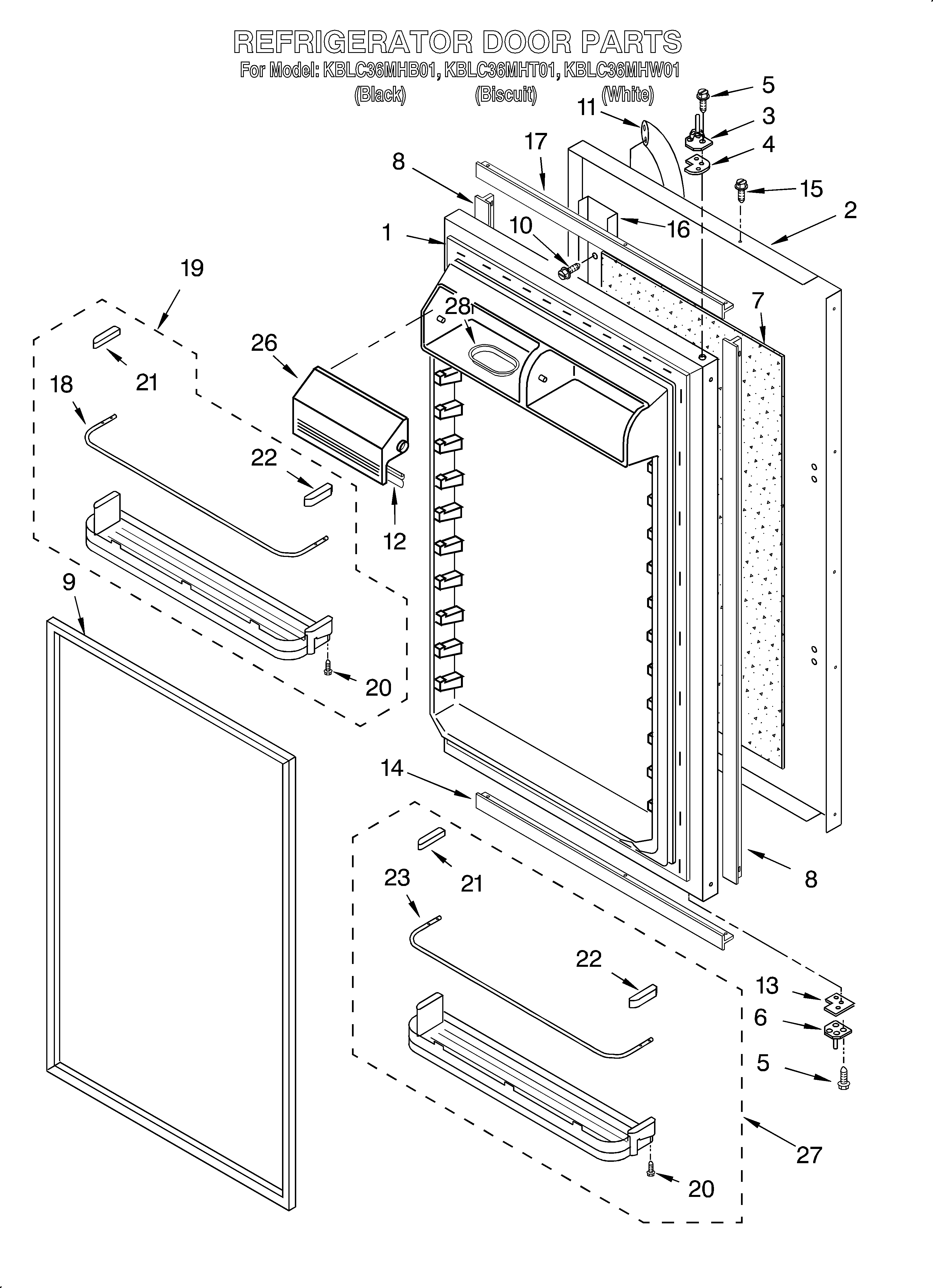 Refrigerator door