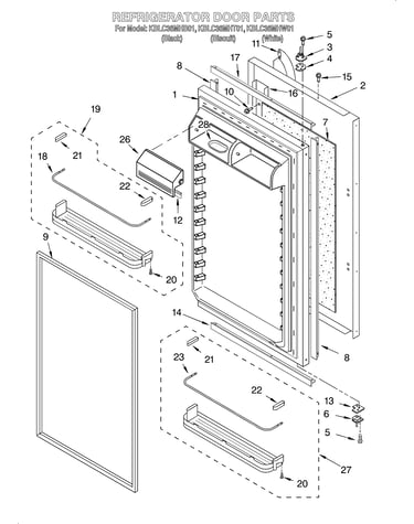 Refrigerator door
