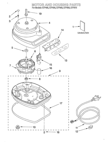 Motor and housing