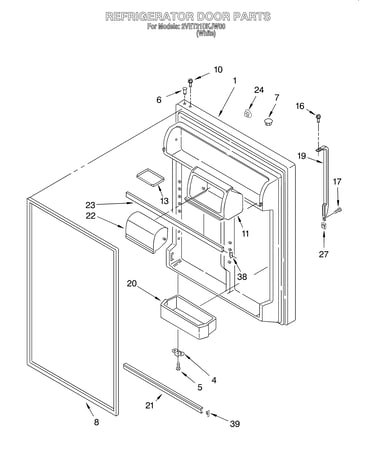 Refrigerator door