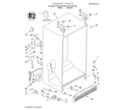 Whirlpool 2VED21ZKFW02 cabinet/literature diagram