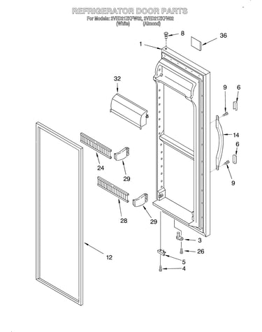 Refrigerator door