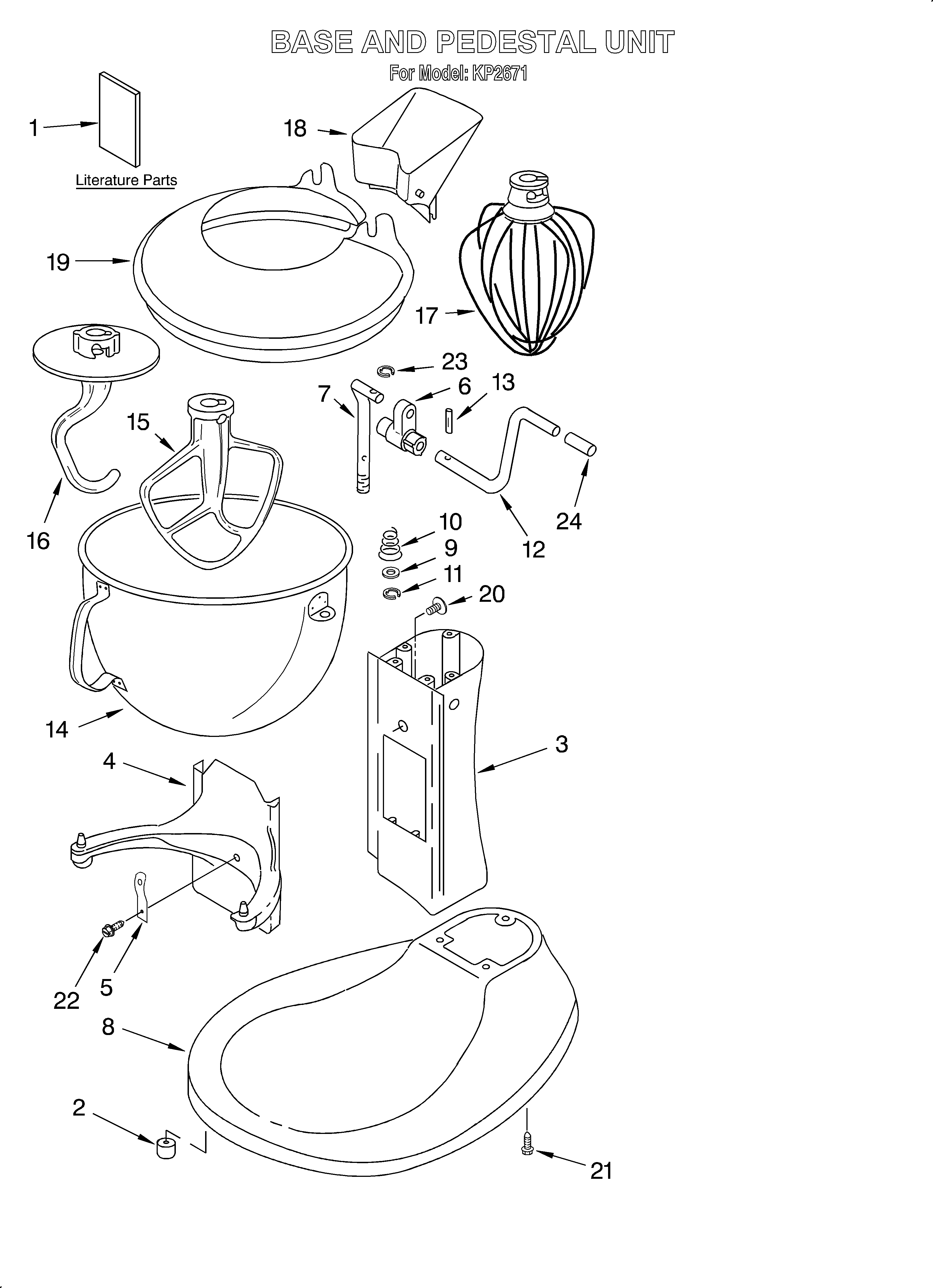 Base & pedestal unit/literature