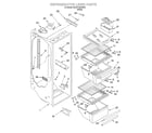 Whirlpool 3KART700GW02 refrigerator liner diagram