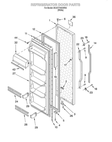 Refrigerator door
