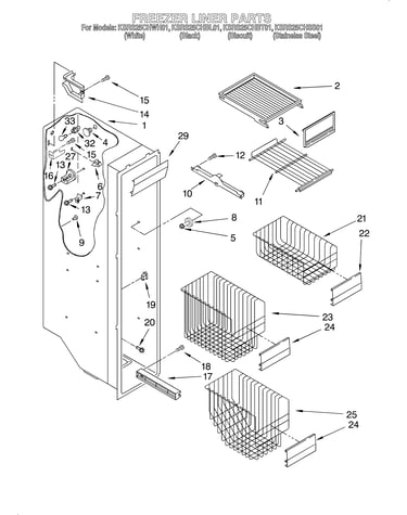 Freezer liner