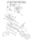 Motor and ice container