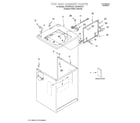 Whirlpool GST9675JQ1 top and cabinet/literature diagram