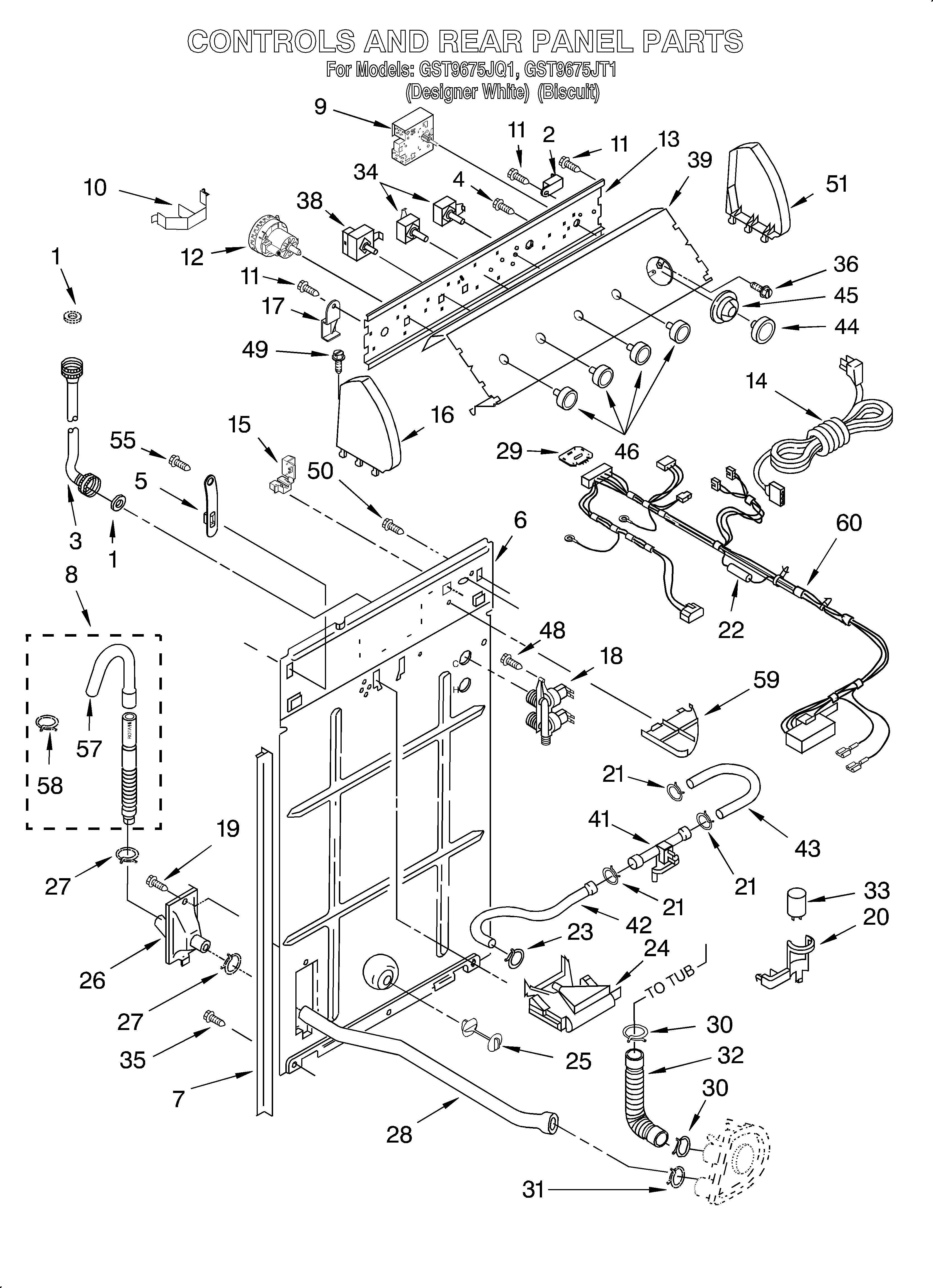 Controls and rear panel