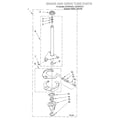 Whirlpool GST9675JT1 brake and drive tube diagram