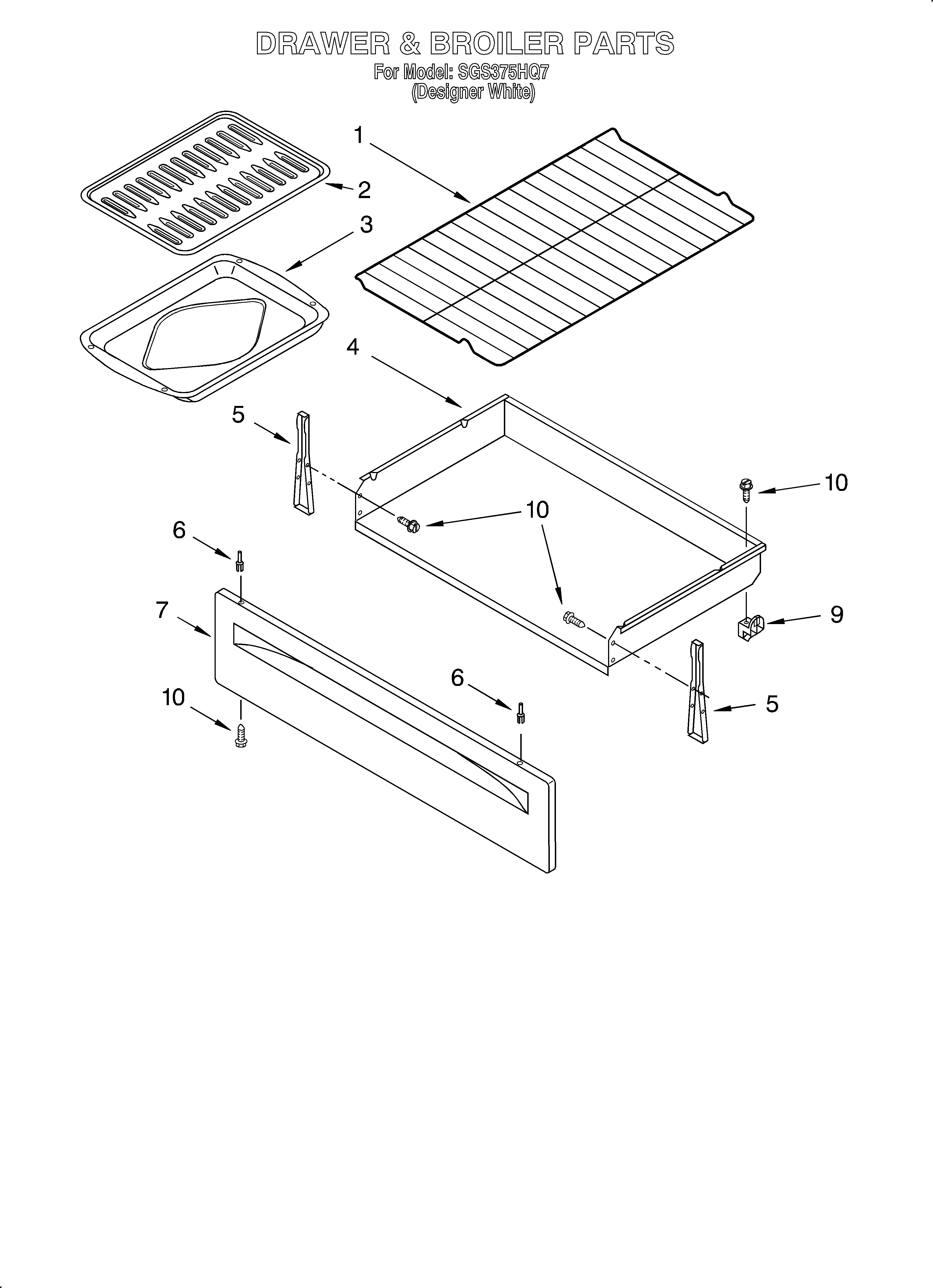Drawer and broiler