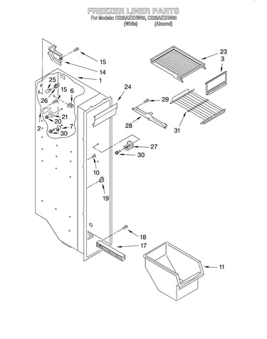 Freezer liner
