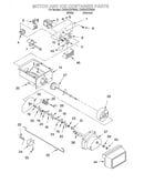 Motor and ice container