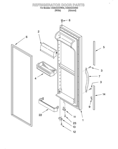 Refrigerator door