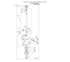 Roper RAS8445KQ0 brake and drive tube diagram