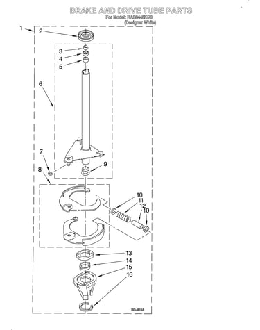 Brake and drive tube