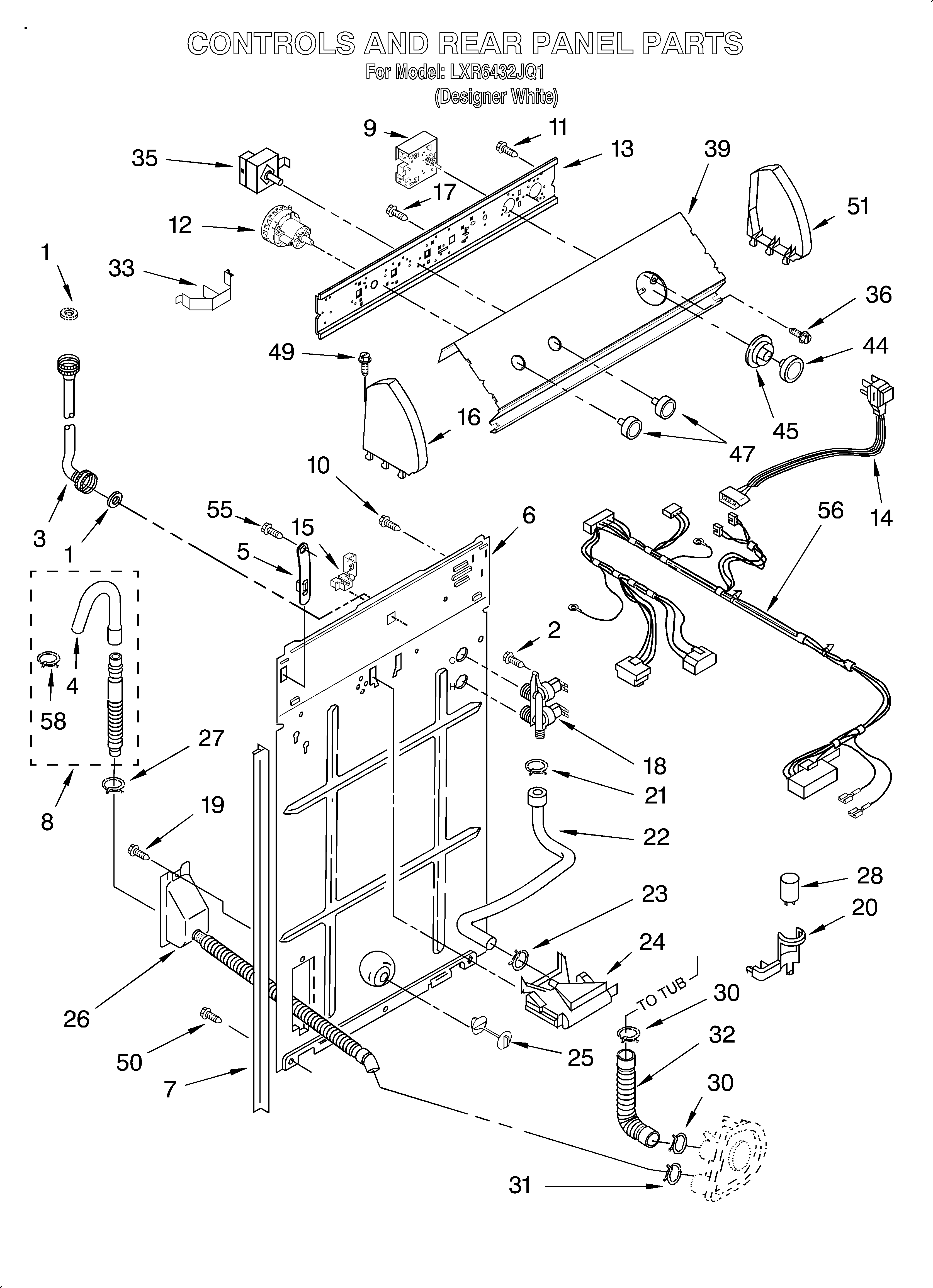 Controls and rear panel