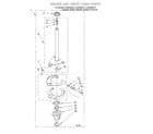 Whirlpool LSQ8543JT1 brake and drive tube diagram