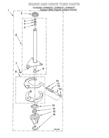 Brake and drive tube