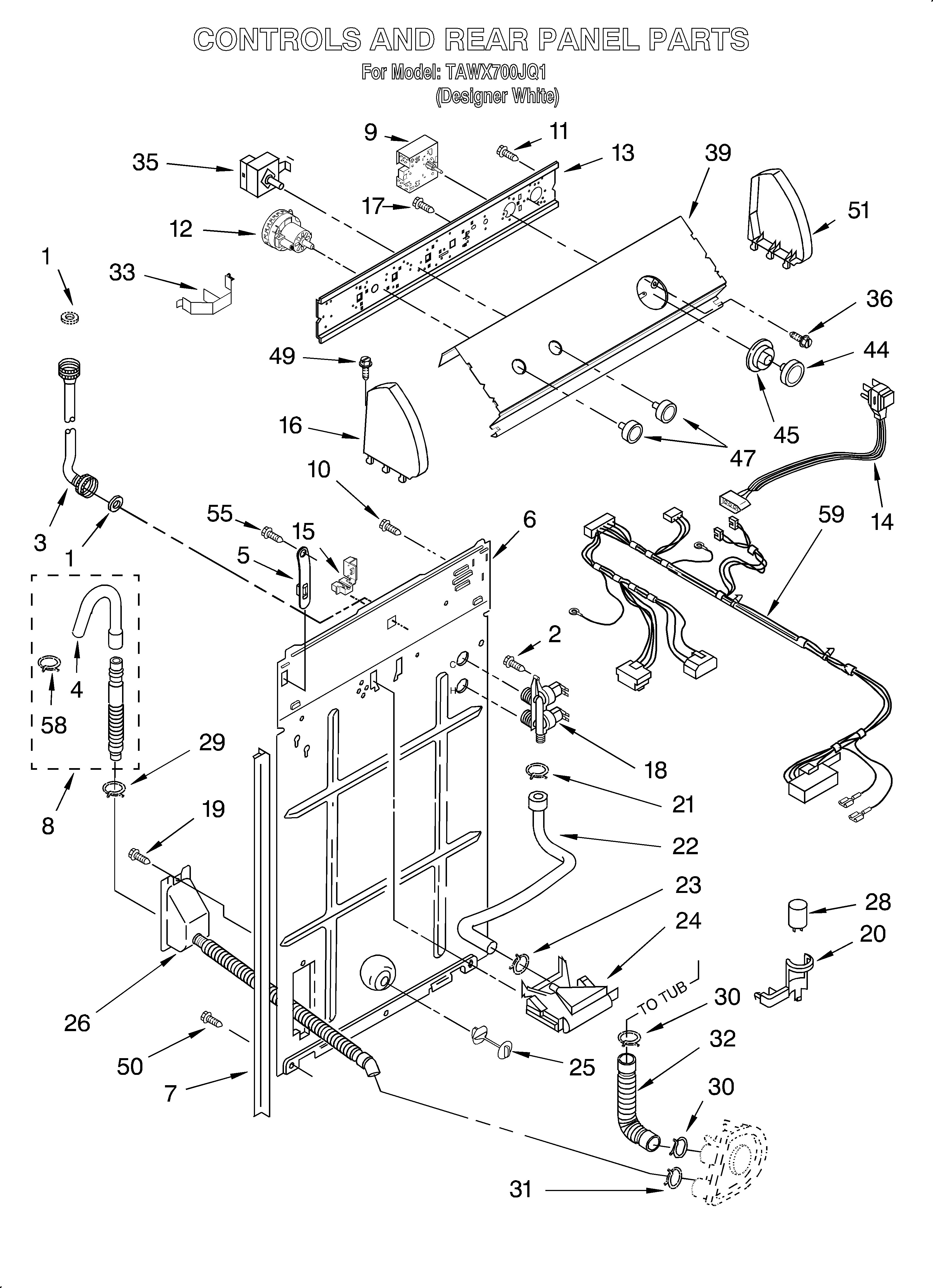 Controls and rear panel