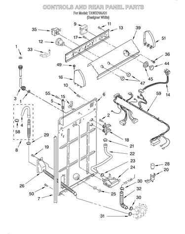 Controls and rear panel
