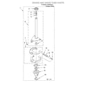 Whirlpool LXR5232JQ1 brake and drive tube diagram