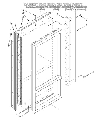 Cabinet and breaker trim
