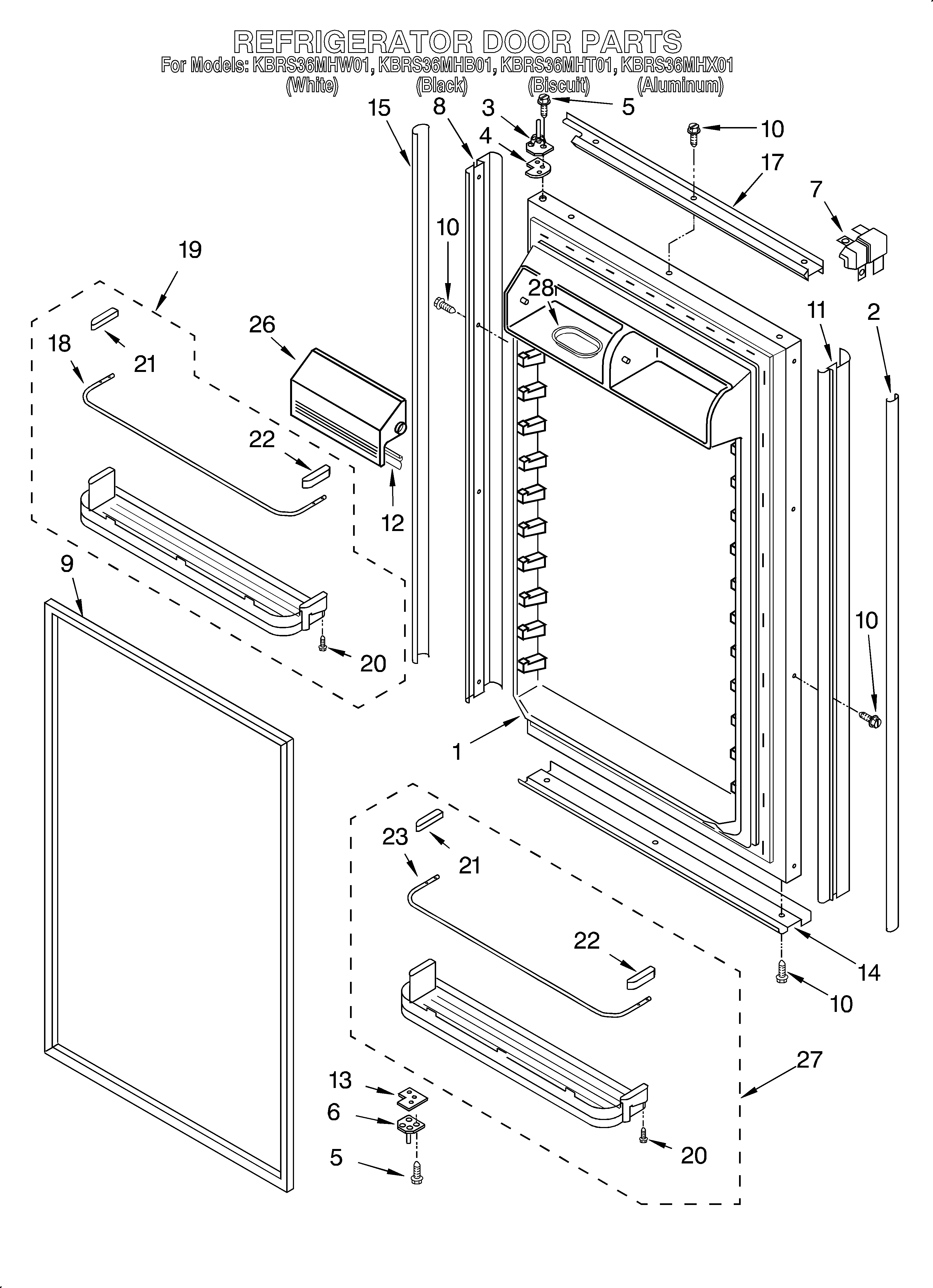 Refrigerator door