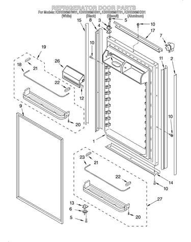 Refrigerator door