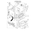 Whirlpool LGR5636JT1 cabinet diagram