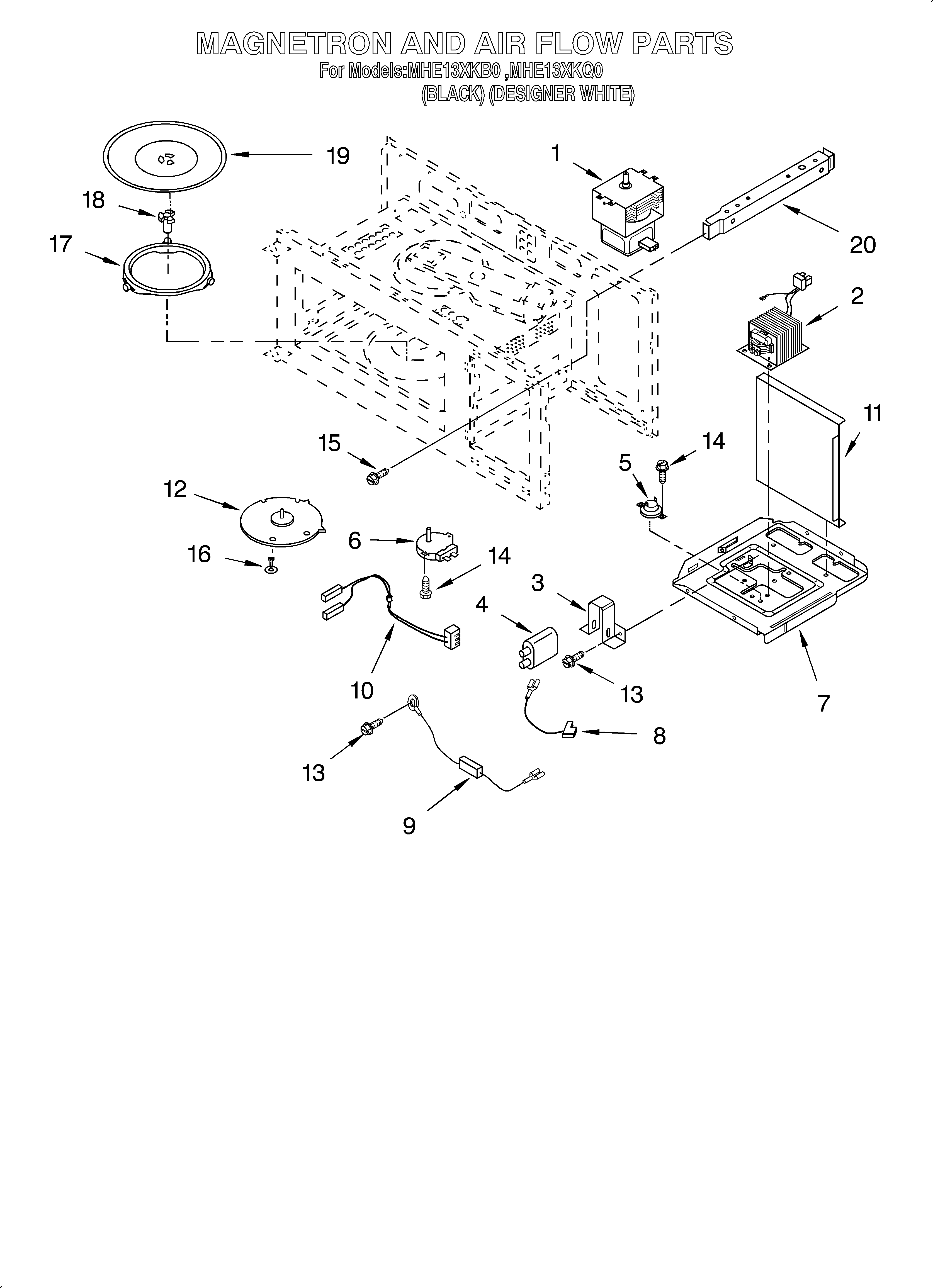 Magnetron and air flow