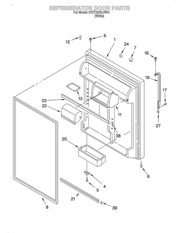 Refrigerator door