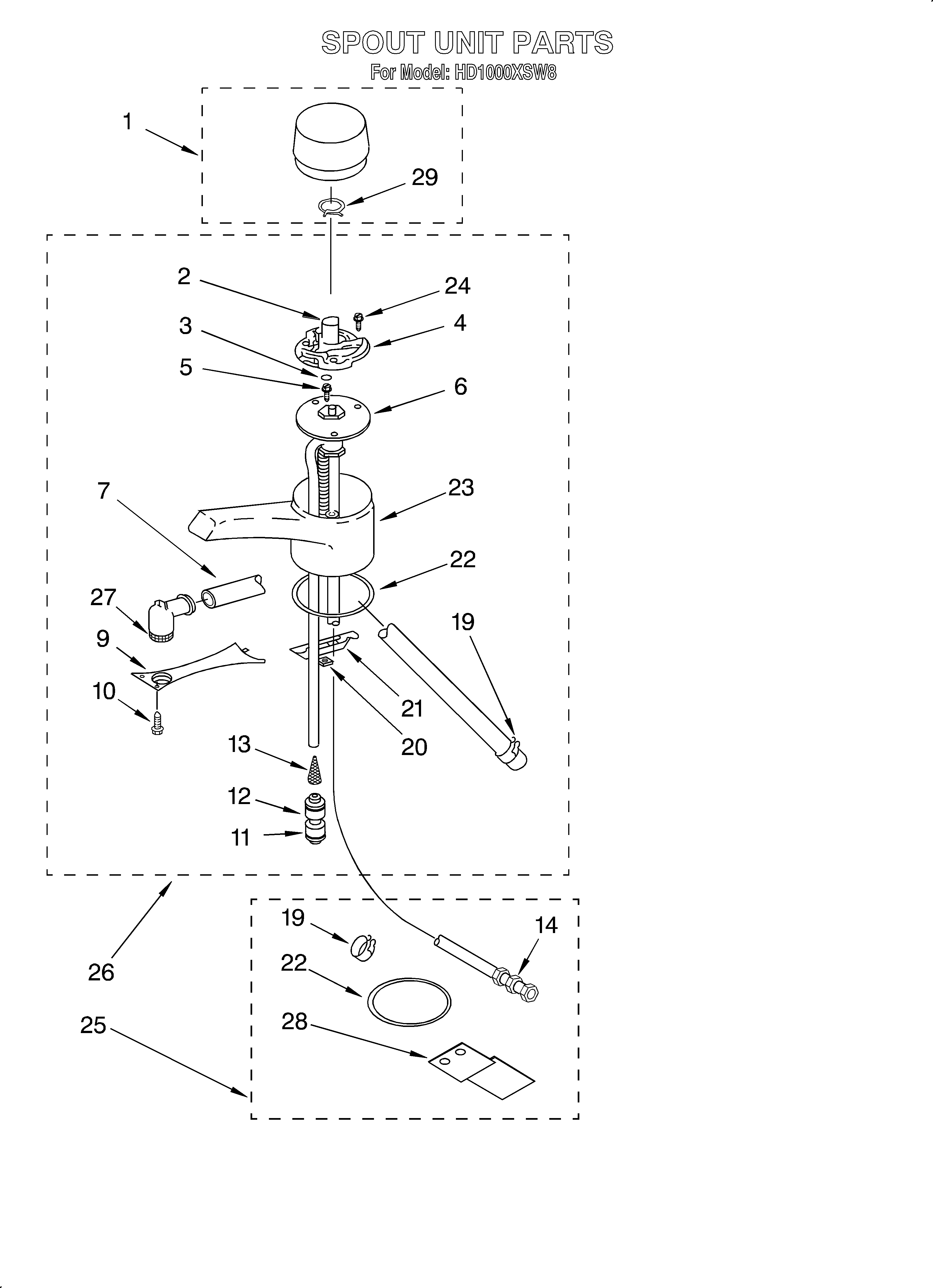 Spout unit