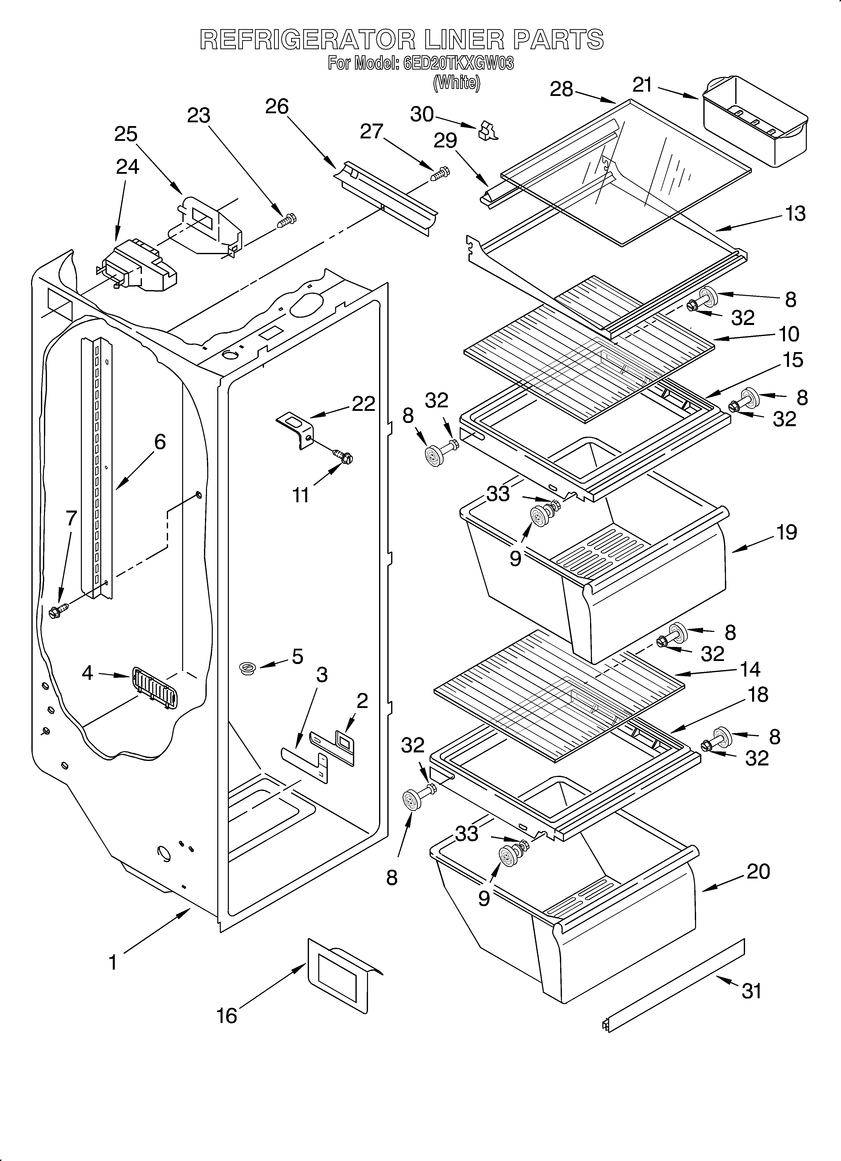 REFRIGERATOR LINER