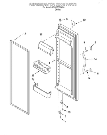 Refrigerator door