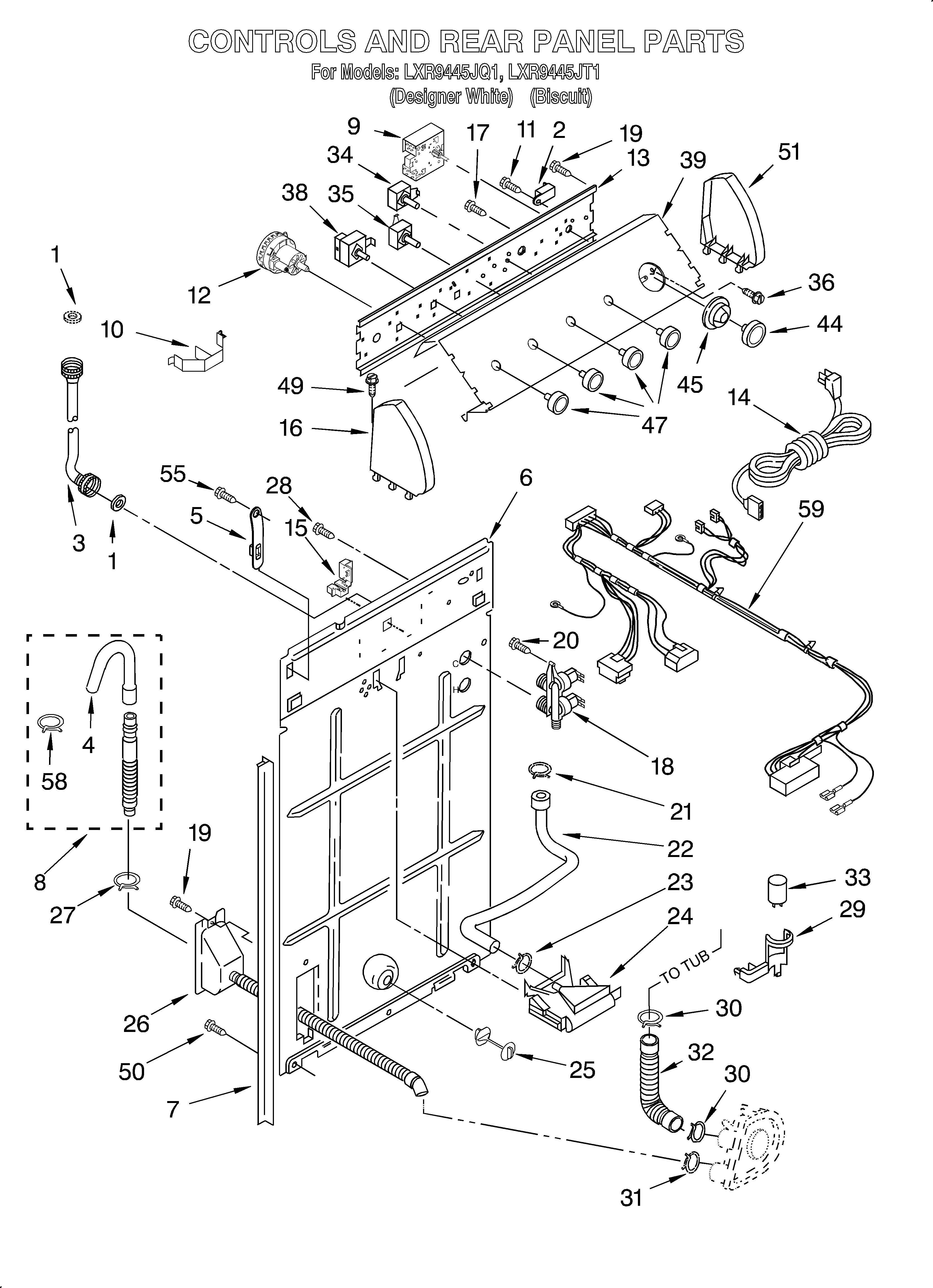 Controls and rear panel
