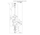 Roper RAB2121KW0 brake and drive tube diagram