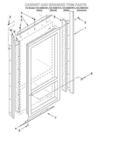 Cabinet and breaker trim