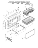 Freezer door and basket