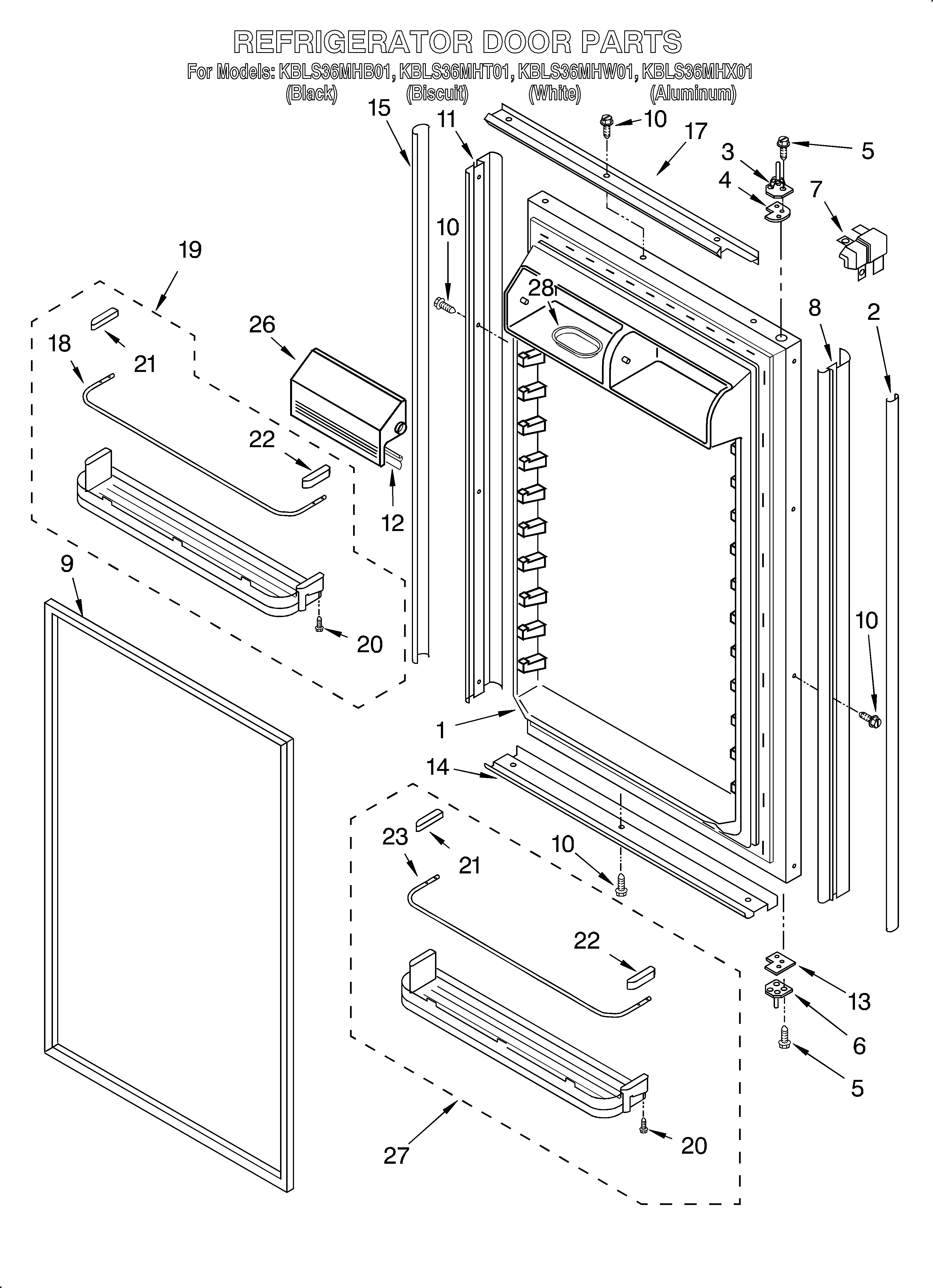 Refrigerator door