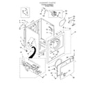 Roper RGX5634KQ1 cabinet diagram